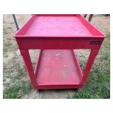 Red Uline Cart (45" to handle x 25 3/4" x 33" Tall)