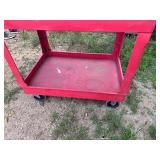 Red Uline Cart (45" to handle x 25 3/4" x 33" Tall)