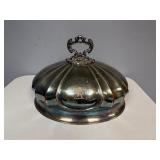 Vintage Silver-Plated Meat Dome/Meat Cloche. 17" x 13.5" x 9" Deep