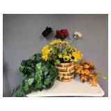 Fall Flowers and Baskets