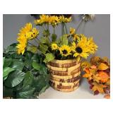 Fall Flowers and Baskets