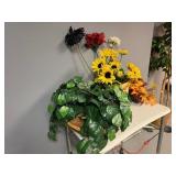 Fall Flowers and Baskets