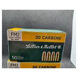 Lellier & Bellot FMJ 30 Carbine (2 Boxes - 50 Cartridges each)