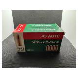 .45 Auto FMJ Lellier & Bellot. Two Boxes.  50 Rounds per Box.