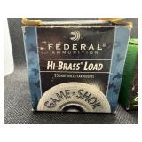 Federal .410 Hi-Brass Load Game Shok (24 Shells) and Remington .410 Game Load Plastic Shotshells (20 shells)