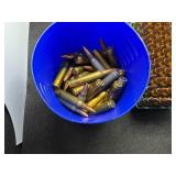 223 Rifle HD and FMJ Ammo - Loose in blue container quantity 40) and .223 FMJ (green case quantity 50)