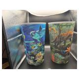 Four Cool 3D 32 oz Wildlife Plastic Cups