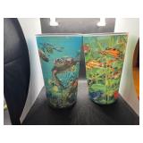Four Cool 3D 32 oz Wildlife Plastic Cups