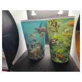 Four Cool 3D 32 oz Wildlife Plastic Cups