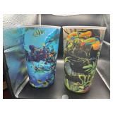 Four Cool 3D 32 oz Wildlife Plastic Cups