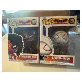 Marvel Spiderman Pop! Bubble-Head Figurines - Spider-Man India and Spider-Gwen