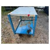 Rolling Metal Utility Cart (~3