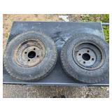 Pair of Trailer Rims 4.80 x 8. 4 bolt holes.