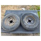 Pair of Trailer Rims 4.80 x 8. 4 bolt holes.