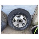 Set of Four Michelin Radial Tires LT 245/75 R16. 6 bolt Chevy Rim