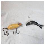 Vintage Heddon Meadow Mouse with Leather Ears and Tail, 90% Condition and Original Frish Trap Spoon, As New Vintage Heddon Meadow Mouse with Leather Ears and Tail, 90% Condition and Original Frish Trap Spoon, As New