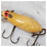 Vintage Heddon Meadow Mouse with Leather Ears and Tail, 90% Condition and Original Frish Trap Spoon, As New Vintage Heddon Meadow Mouse with Leather Ears and Tail, 90% Condition and Original Frish Trap Spoon, As New