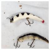 Lot of 4 Original Wooden Lazy Ike Lures Lot of 4 Original Wooden Lazy Ike Lures