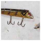 Creek Chub Pikie Minnow 700 and Martins Lizzard Custom Cedar Lure Creek Chub Pikie Minnow 700 and Martins Lizzard Custom Cedar Lure