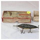 Vintage Heddon Dowagiac Underwater Minnow in original Box