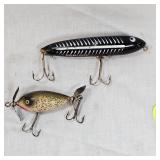 Heddon Zara Spook and Vintage Creek Chub Injured Minnow