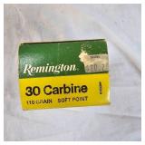 Remington 30 Carbine 110 SP, 38 Rds in Box