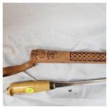 Original J Marttini Finland Rapala Fillet Knife in Leather Sheath