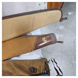 Pair of Soft Shotgun Cases and 3 Gun Sleeves