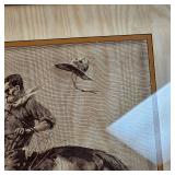 Rare Vintage Frederic Remingtons Cowboy on Bucking Horse Western Art