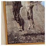 Rare Vintage Frederic Remingtons Cowboy on Bucking Horse Western Art