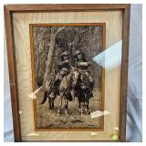 Rare Vintage Frederic Remingtons Cheyenne Scouts on Patrol Western Art