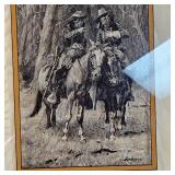 Rare Vintage Frederic Remingtons Cheyenne Scouts on Patrol Western Art