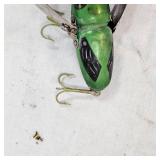 Vintage Like New Heddon Wood Crazy Crawler