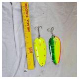 Lou Eppinger Husky Devle  Series 300, Pot-O-Gold & Firetiger, 1970