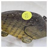 Vintage Hand Carved Wood Ice Decoy Vintage Hand Carved Wood Ice Decoy