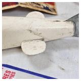 Bruell Red/White Spearing Decoy and Collection of Bobbers Bruell Red/White Spearing Decoy and Collection of Bobbers