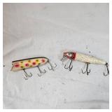 Vintage Heddon Wood Basser & Flueger Pal-O-Mine from 1930 Vintage Heddon Wood Basser & Flueger Pal-O-Mine from 1930