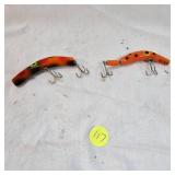 Wooden, As New, Lazy Ike & Jointed Bono and Wooden Blank Lure Box and Manual Wooden, As New, Lazy Ike & Jointed Bono and Wooden Blank Lure Box and Manual
