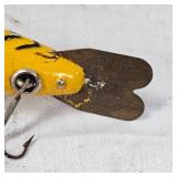 Kautzky Lazy Ike Wooden Mouse Fishing Lure and Vintage Bomber 520 Lure Kautzky Lazy Ike Wooden Mouse Fishing Lure and Vintage Bomber 520 Lure