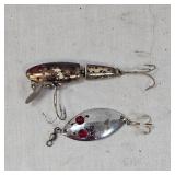 Bob Stuwart Jointed Minnow and Eppinger Red Eye Wiggler, Very Small Bob Stuwart Jointed Minnow and Eppinger Red Eye Wiggler, Very Small