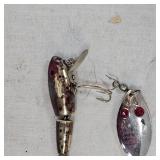 Bob Stuwart Jointed Minnow and Eppinger Red Eye Wiggler, Very Small Bob Stuwart Jointed Minnow and Eppinger Red Eye Wiggler, Very Small