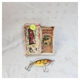 Beautiful Like New Heddon Perch S.O.S Minnow with original box Beautiful Like New Heddon Perch S.O.S Minnow with original box