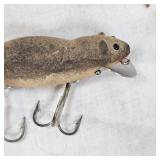 Heddon Vintage Meadow Mouse, Very Very Nice and Heddon Dying Flutter Heddon Vintage Meadow Mouse, Very Very Nice and Heddon Dying Flutter
