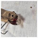 Heddon Vintage Meadow Mouse, Very Very Nice and Heddon Dying Flutter Heddon Vintage Meadow Mouse, Very Very Nice and Heddon Dying Flutter