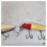 Vintage Creekk Chub Pikie and Vintage Wright and McGill Buga Boo Red Head Vintage Creekk Chub Pikie and Vintage Wright and McGill Buga Boo Red Head