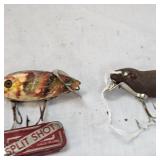 Paw Paw Flocked Mouse & Heddon Crab Wiggler  & Clarks Water Scout Paw Paw Flocked Mouse & Heddon Crab Wiggler  & Clarks Water Scout