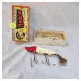 Original Heddon Flap Tail Red Head in Original Box with Manual Original Heddon Flap Tail Red Head in Original Box with Manual