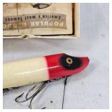 Original Heddon Flap Tail Red Head in Original Box with Manual Original Heddon Flap Tail Red Head in Original Box with Manual