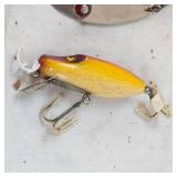 Classic Paul Bunyan Flash Eye Spoon and Wooden Horrocks-Ibbetson Lippy Joe Classic Paul Bunyan Flash Eye Spoon and Wooden Horrocks-Ibbetson Lippy Joe