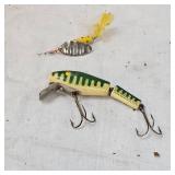 Like New L & S Bass Master Lure in Green/Cream and Rooster Tail Like New L & S Bass Master Lure in Green/Cream and Rooster Tail
